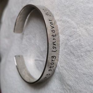 Inspirational Silver Bangle